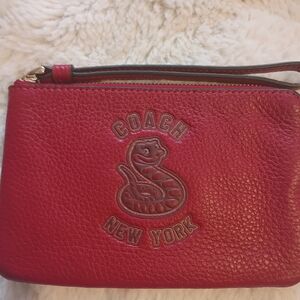 Coach Lunar Year Snake Wristlet NWOT